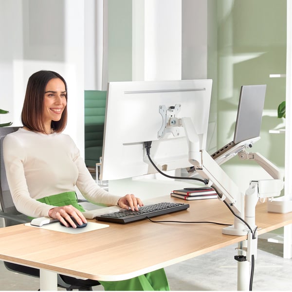 Leitz Ergo monitorarm för skärm och bärbar dator
