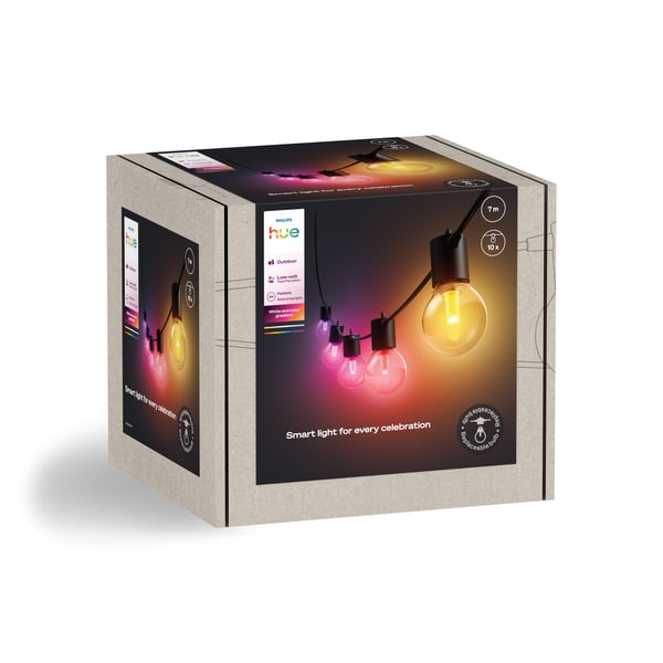 Philips Hue Festavia globe ljusslinga för utomhusbruk, 7 m