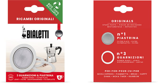 Bialetti reservdelsset, Moka Express 6 koppar