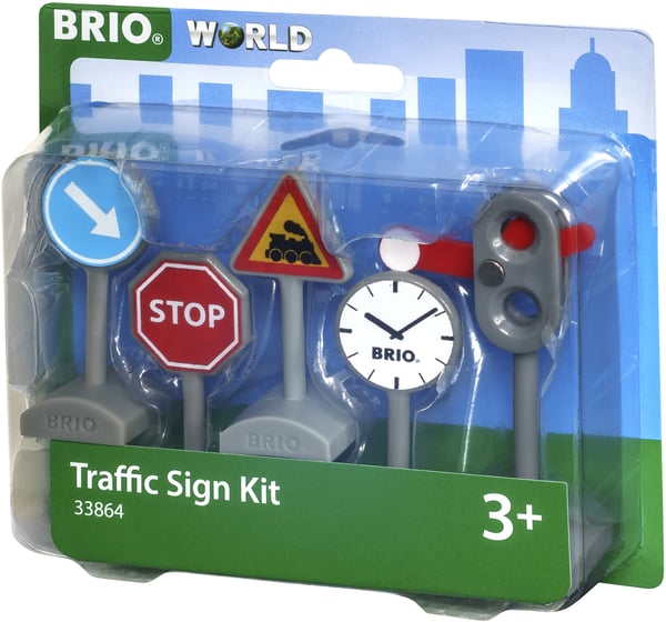 BRIO World 33864 - Trafikskilte, 5 stk pakke