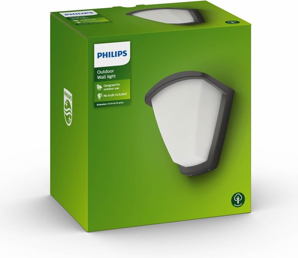 Philips Kiskadee väggfäste antracitgrå, E27