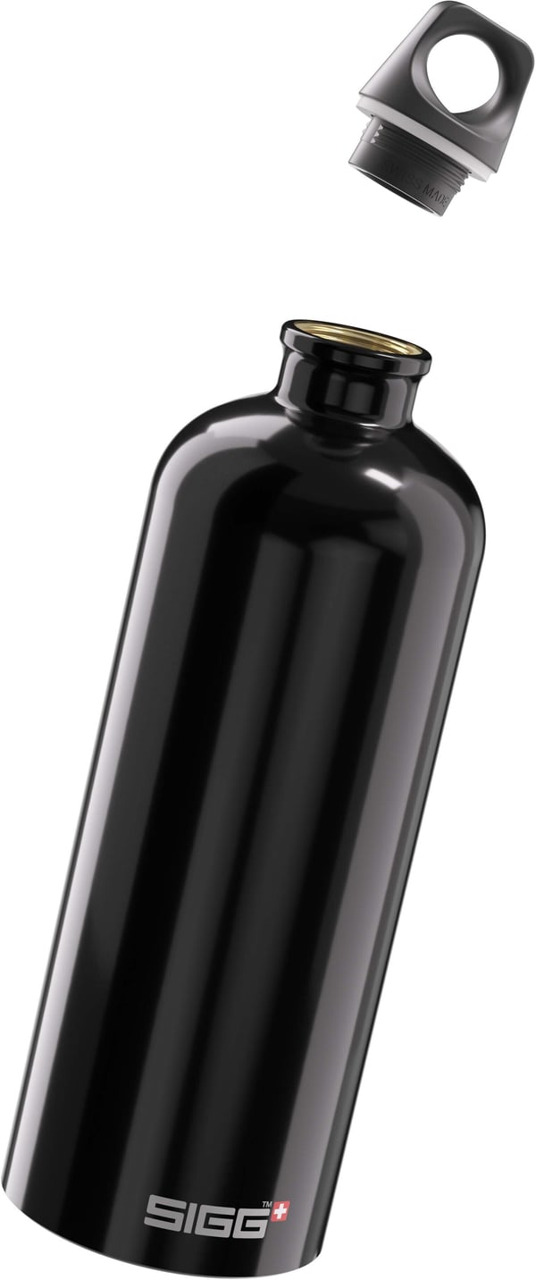 SIGG Traveller Black drikkedunk, 1 l, sort