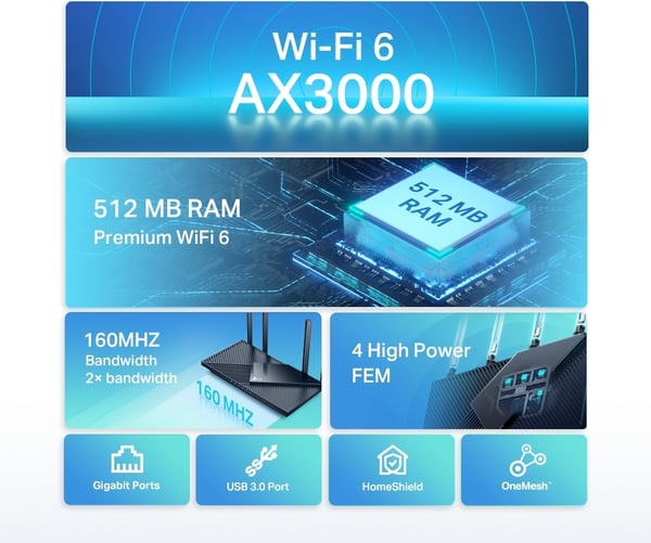 TP-LINK Archer AX55 Dualband WiFi 6-router