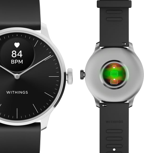 Withings Scanwatch Light -smartwatch, 37 mm, sort