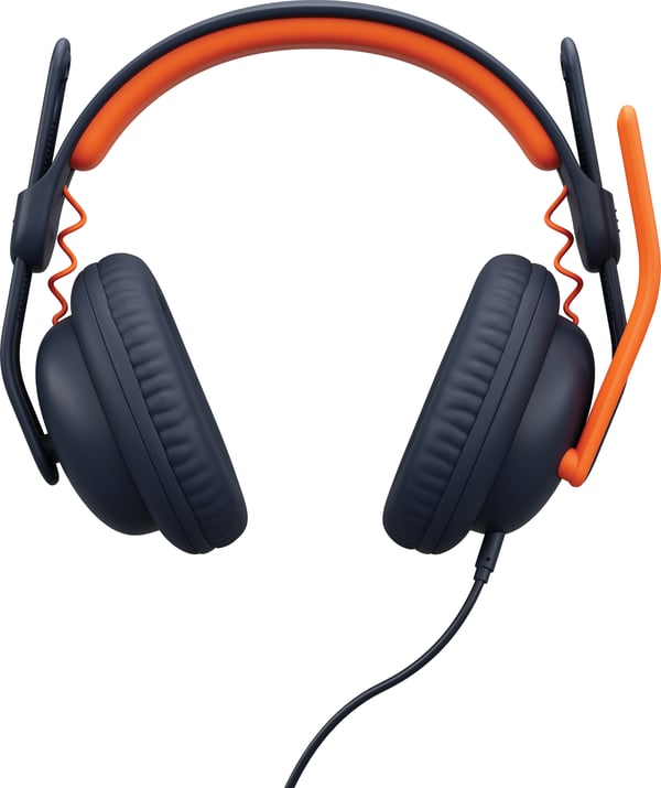 Logitech Zone Learn Over-Ear -trådbundna hörlurar med mikrofon, USB-C