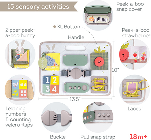 Taf Toys Urban Garden Activity Buckles Board legecenter