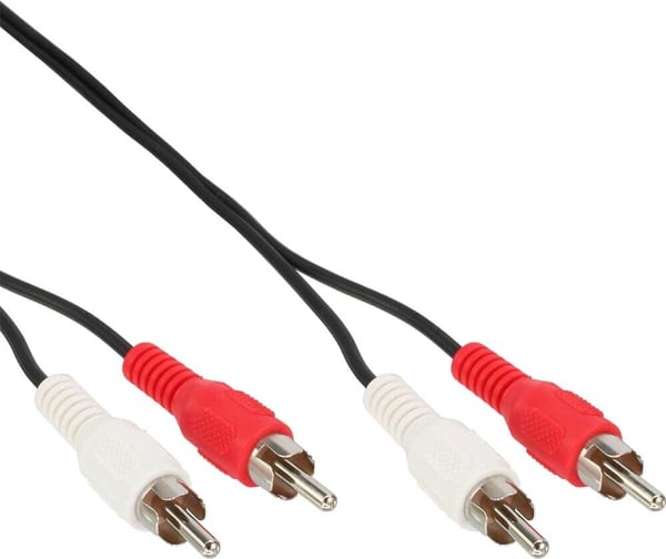 InLine 2 x RCA han - 2 x RCA han-kabel, 10 m