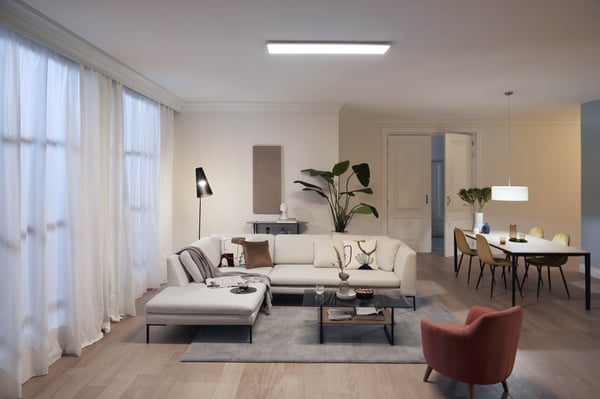 Philips Panel CL560 -loftlampe, rektangulær, hvid, 3600 lm, 4000K