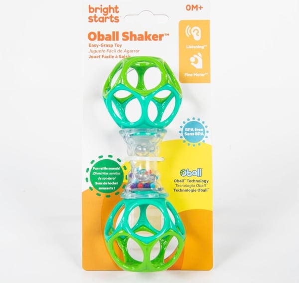 Oball Shaker -skallra, blågrön