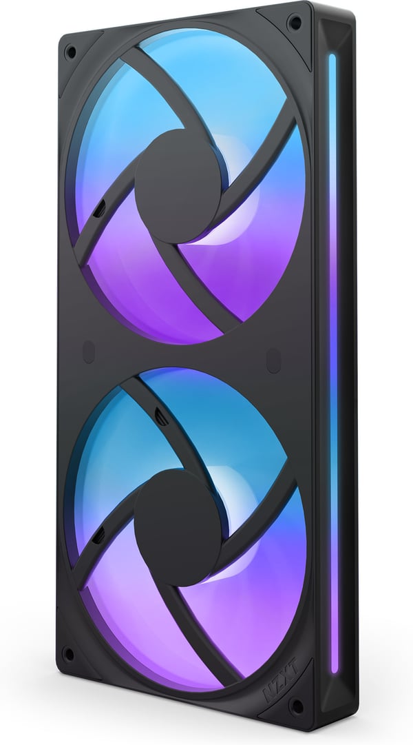 NZXT F240 RGB CORE-fläkt, 2 * 120 mm, svart