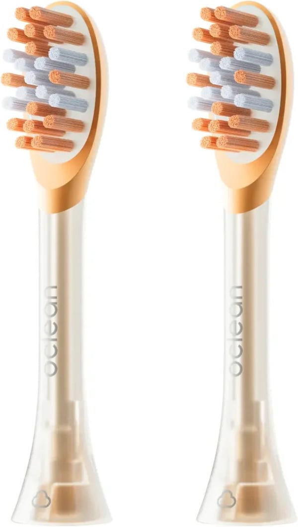 Oclean Easy Clean -reservbørste, orange, 2 stk