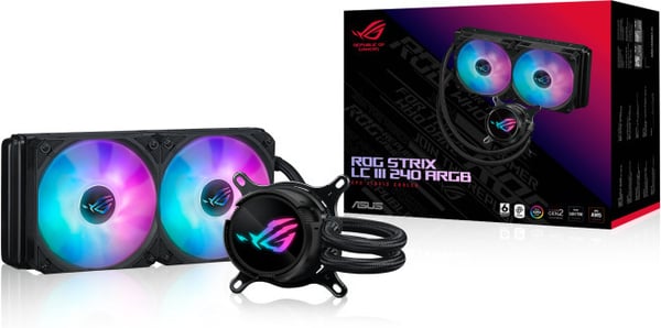 Asus ROG STRIX LC III 240 ARGB -vandskølesystem, sort