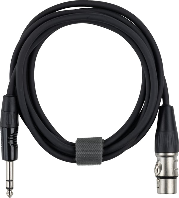Fuj:tech 6,3 mm TRS hane – XLR hona signalkabel, 10 m, svart