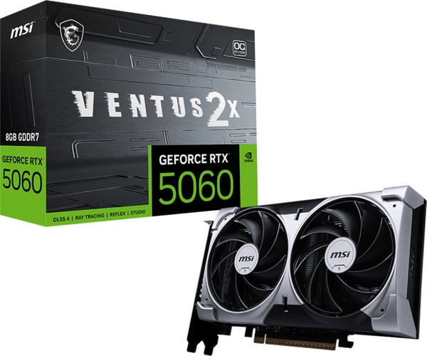 MSI GeForce RTX 5060 8G VENTUS 2X OC grafikkort