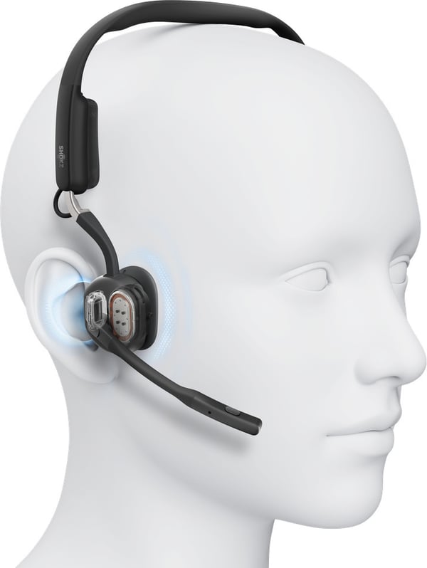Shokz OpenMeet UC benledningshörlurar, USB-C