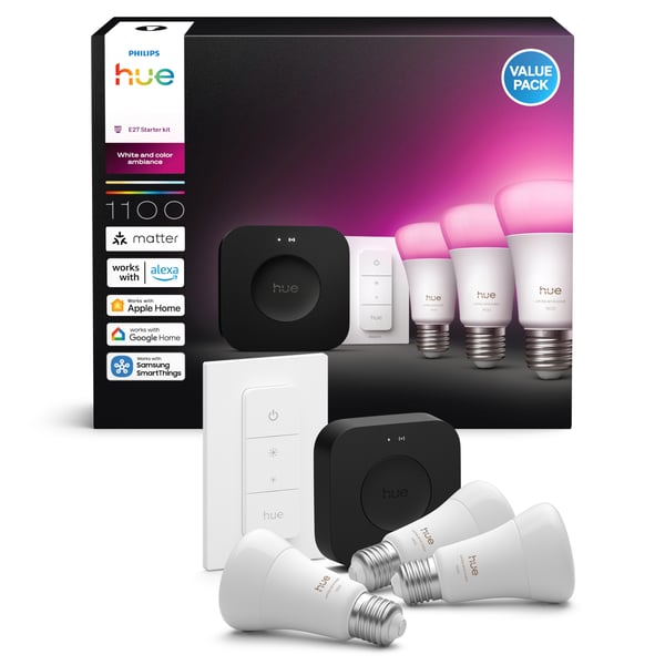 Philips Hue Startpaket, White and Color Ambiance, E27