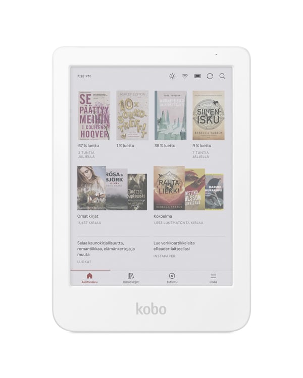 Kobo Clara Colour e-bokläsare, vit