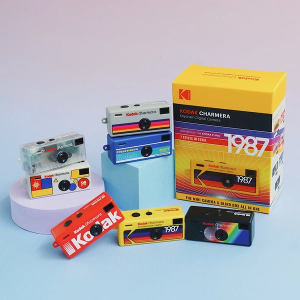 Kodak Charmera nyckelringsdigitalkamera, sortiment