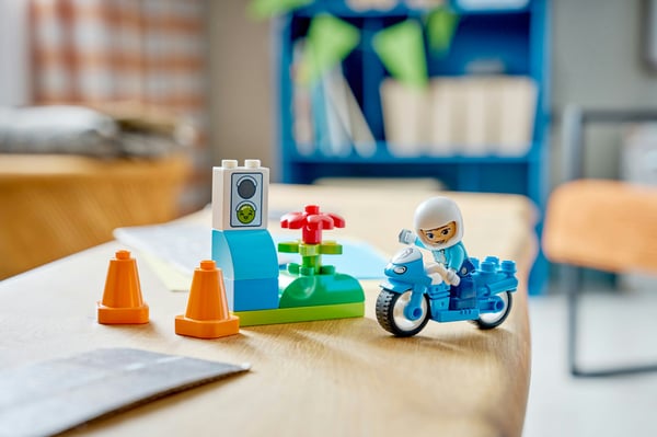 LEGO DUPLO Town 10471 Blå polis motorcykel