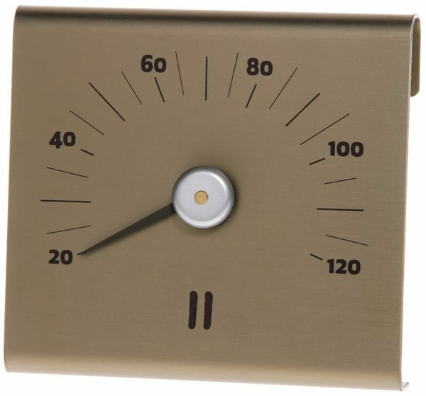Afslappet sauna termometer, aluminium, champagne Afslappet sauna termometer, aluminium, champagne