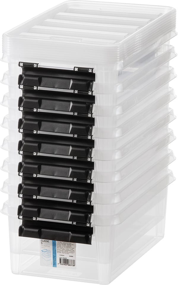 SmartStore Classic 5 -förvaringsbox med lock, 8-pack