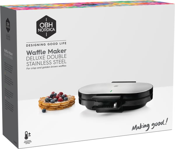 OBH Nordica Deluxe Double - dobbeltvaffeljern