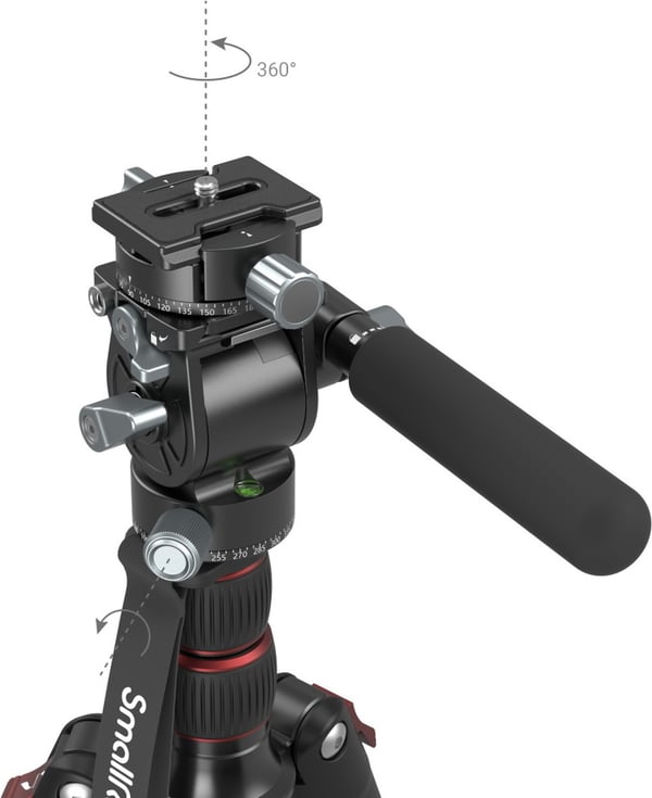 SmallRig 3457 Lättvikts Fluid Video Head -videohuvud