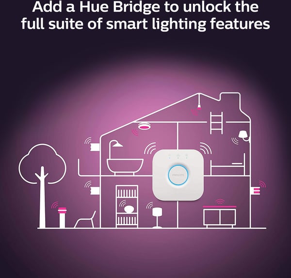 Philips Hue - filamentintelligent lampe, White Ambiance Filament, E14, 2-pack