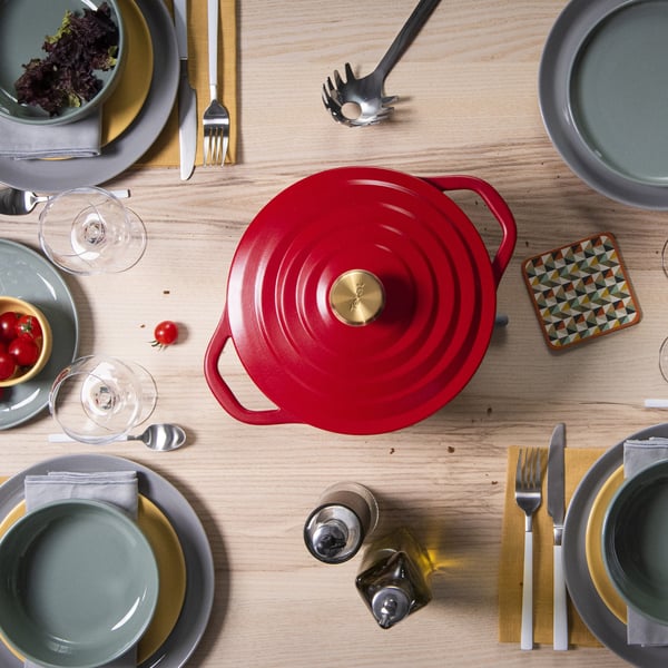Tefal Air-gryta, 4,7 L, röd