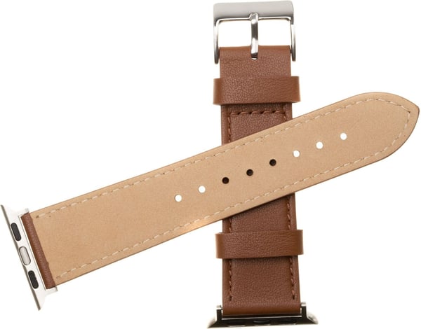 Fixed läderarmband för äppelklocka, Apple Watch 42 / 44 / 45 / 49 mm, brun