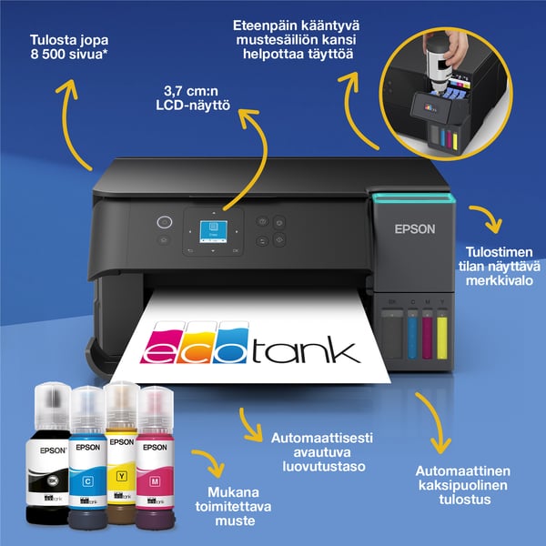 EcoTank ET-2950 multifunktionsskrivare med dubbelsidig utskrift