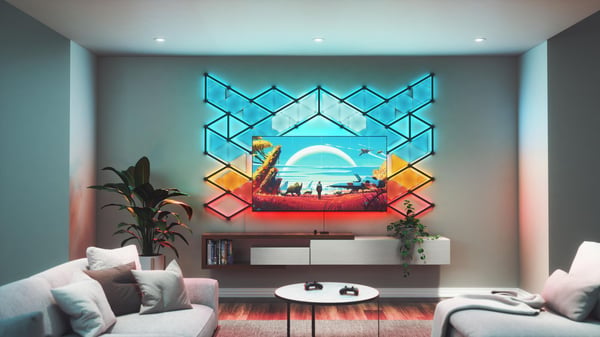 Nanoleaf 4D Screen Mirror + Ljusremseset för 85"/215 cm skärmar