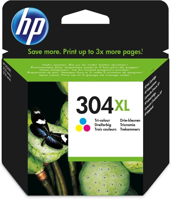 HP 304XL - bläckpatron, färgad