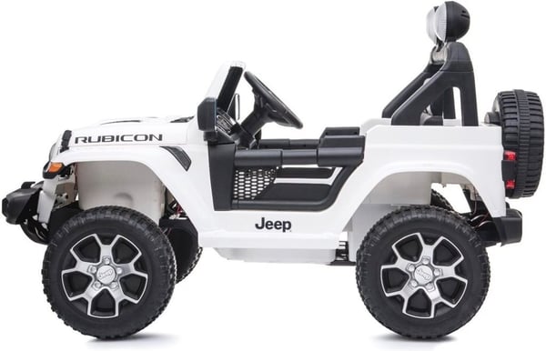 Jeep Wrangler Rubicon 12V -elbil, vit