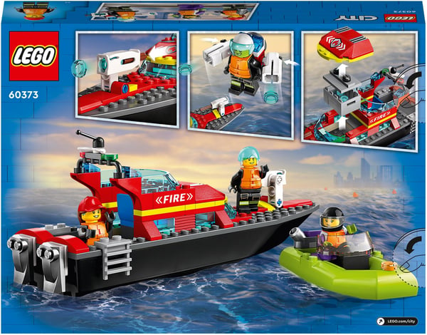 LEGO City Brandräddningsbåt 60373 Bygg- och lekset (144 delar)
