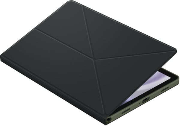 Samsung Galaxy Tab A9+ Book Cover -skyddsfodral, svart