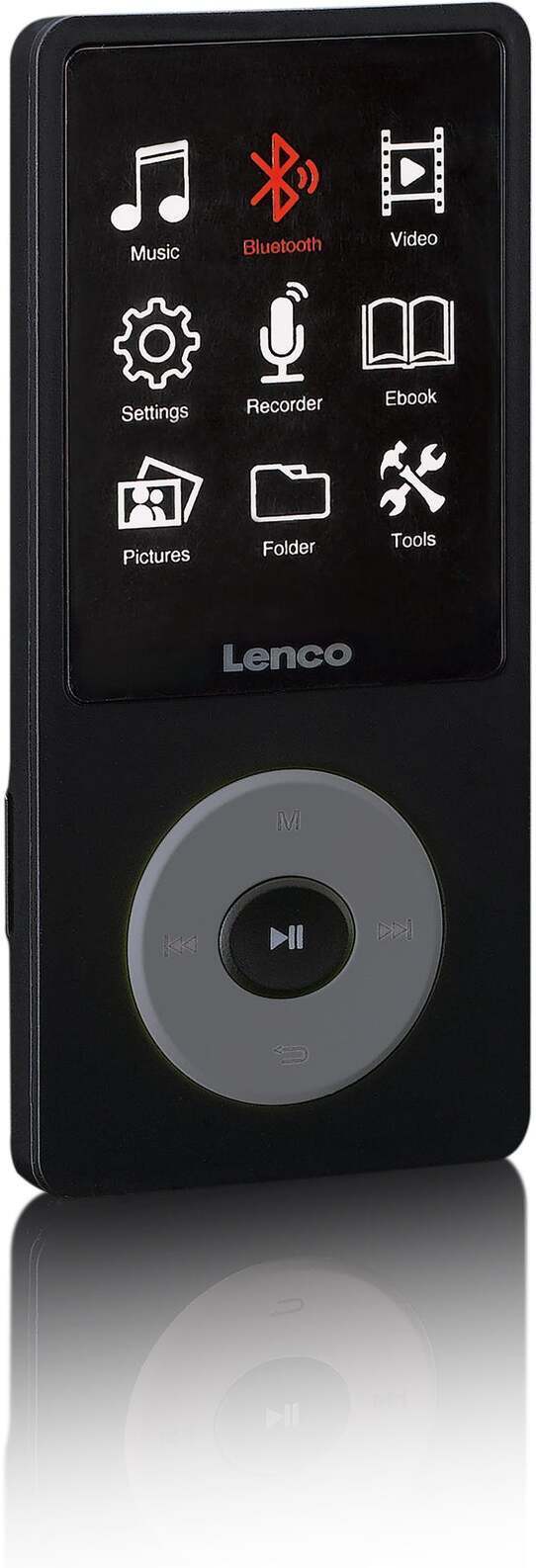 Lenco Xemio-860BK MP3/MP4-spelare, svart