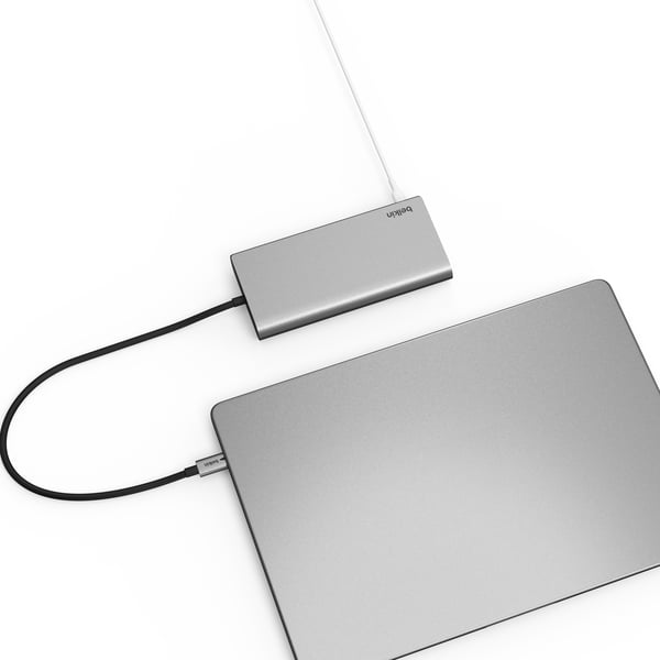 Belkin Connect USB-C 8-i-1 Dual Display Core Hub - hub, otte porte