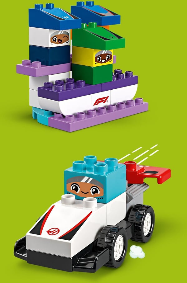 LEGO DUPLO By 10445 – F1-holdets racerbiler og chauffører