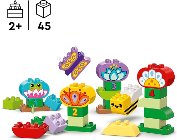 LEGO DUPLO Stad 10444 – Fantasiträdgård och roliga blommor