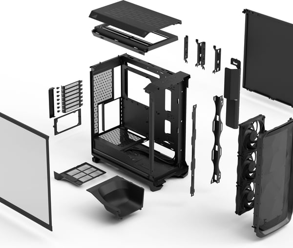 Fractal Design Meshify 3 Black TG Light Tint ATX-chassi