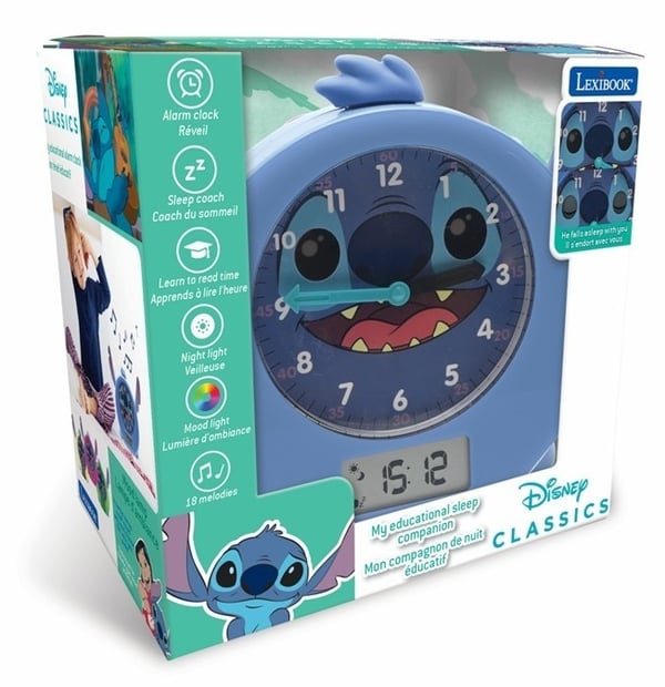 Disney Stitch Sömnlärande vän och väckarklocka