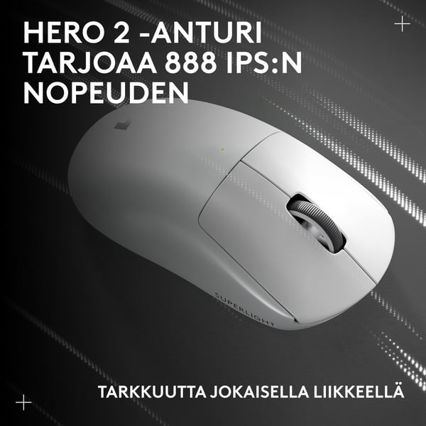 Logitech G Pro X Superlight 2c trådlös spelmus, vit