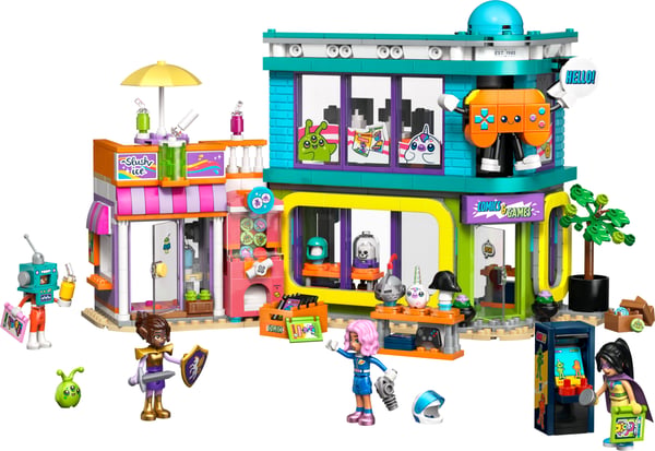 LEGO Friends 42674 - Serietidnings- och spelbutik