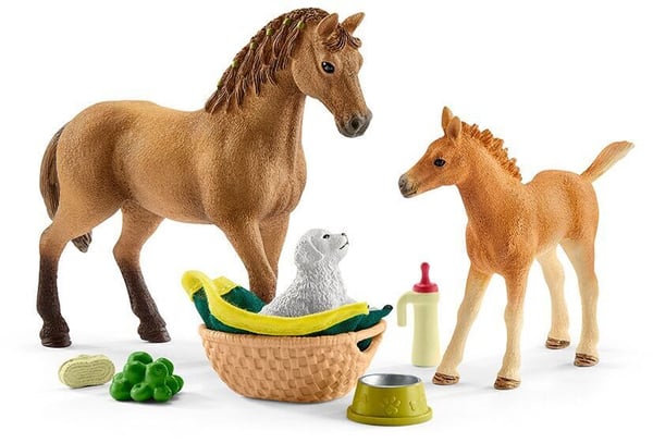 Schleich Horse Club 42432 - Sarah djurvårdningsbabyserie