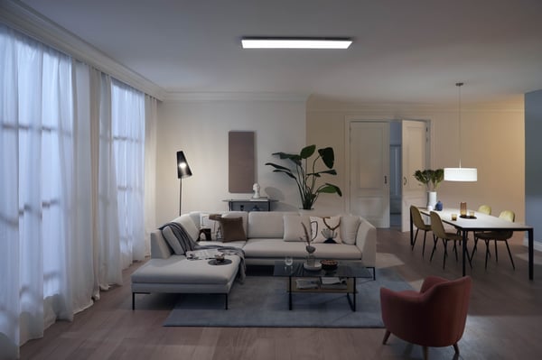 Philips Panel CL560 -loftlampe, rektangulær, hvid, 3600 lm, 4000K