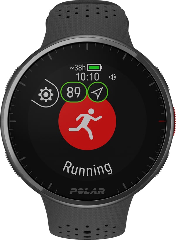 Polar Pacer Pro - GPS-løbeur, Carbon Gray