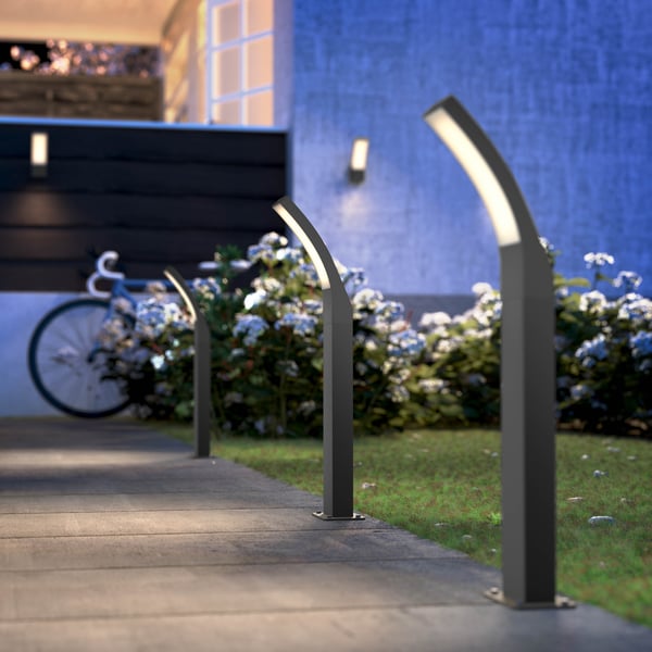 Philips Splay Pedestal -søjlebelysning, antracit, 2700K