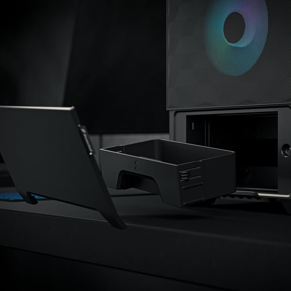 Fractal Design Pop Air RGB Magenta Core TG ATX-kabinet med vindue, sort/magenta