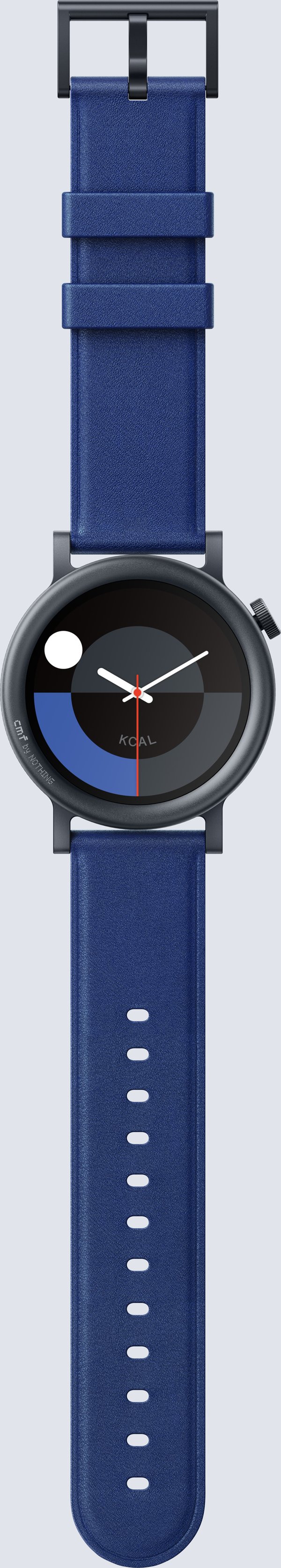 CMF by Nothing Watch Pro 2 - smartur, blåt læderarmbånd